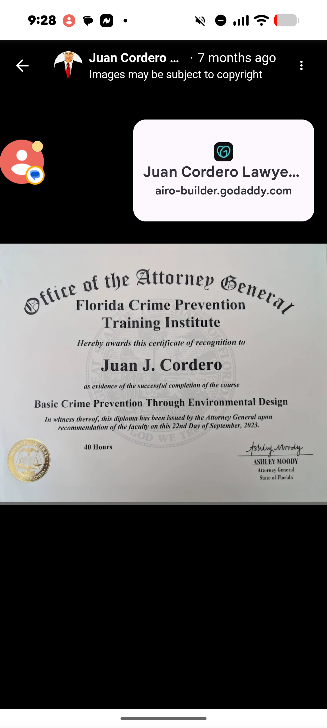 Basic Crime Prevention Through Environmental Design (CPTED) — issued by Florida Crime Prevention Training Institute — Office of the Attorney General